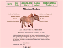 Tablet Screenshot of donkeysfarm.com
